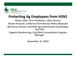 Protecting Agricultural Employees from H5N1 Outbreaks - Important Guidelines