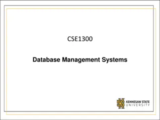 Database Management Systems