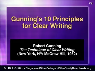 Gunning's 10 Principles for Clear Writing - Tips for Effective Communication