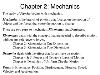 Mechanics in Physics: Kinematics, Dynamics, Scalars, Vectors
