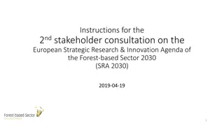 European Forest-based Sector Strategic Agenda 2030 Consultation