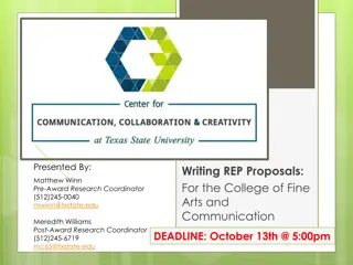 Research Enhancement Program Guidelines and Eligibility for Fine Arts and Communication Faculty