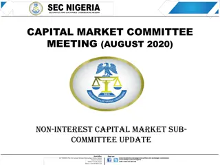 Non-Interest Capital Market Committee Meeting August 2020 Update
