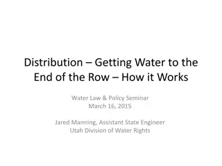 Water Distribution Systems and Water Commissioners in Utah