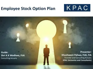 Employee Stock Option Plans and Black-Scholes Formulas