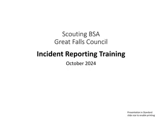 Proactive Incident Reporting for Scout Safety Training