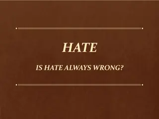 The Concept of Hate in the Bible