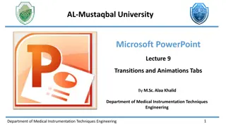 Enhance Your PowerPoint Presentations with Transitions and Animations