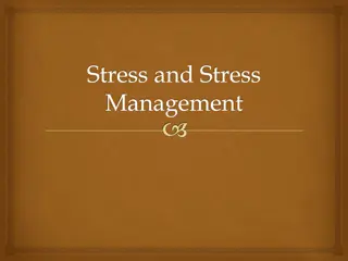 Stress and Stress Management Techniques