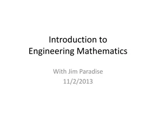 Introduction to Engineering Mathematics and Its Applications