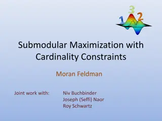 Submodular Maximization with Cardinality Constraints: Algorithms and Applications