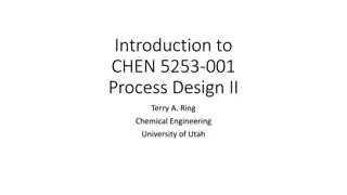 Chemical Engineering Course - Process Design II at University of Utah