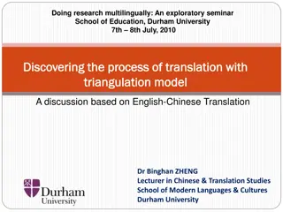 Exploratory Seminar on Translation Processes with Triangulation Model