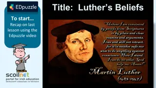 Martin Luther's Beliefs and Controversies