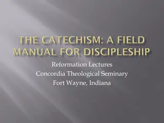 Reformation Lectures and Catechism Teaching by Martin Luther