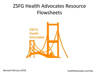 ZSFG Health Advocates Resource Flowsheets and Workflow for Families in San Francisco