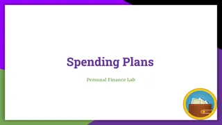 Spending Plans in Personal Finance