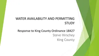 King County Water Availability and Permitting Study Response