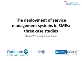 Effective Deployment of Service Management Systems in SMEs