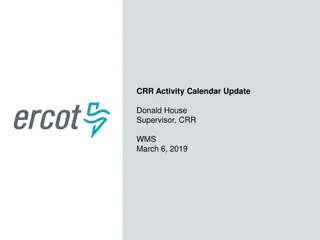 CRR Activity Calendar Updates and Changes 2022