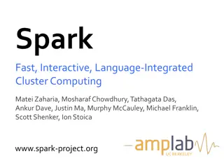 Spark: Fast, Interactive Cluster Computing with RDDs
