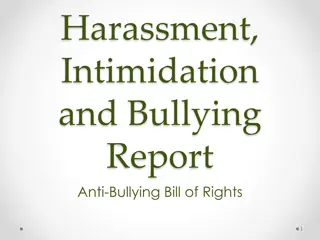 Anti-Bullying Bill of Rights and Reporting Periods