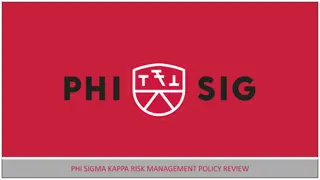 Phi Sigma Kappa Risk Management Policies Review and Updates