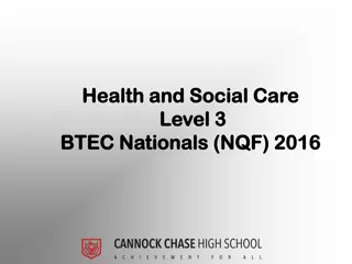 Health and Social Care Level 3 BTEC Nationals: Developing Employability Skills