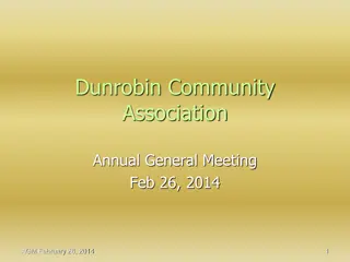 Dunrobin Community Association Annual General Meeting Summary