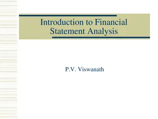 Financial Statements and Analysis