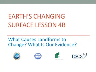 Landform Changes and Evidence in Earth's Surface