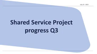 Shared Services Project Progress Update Q3 2023