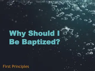 Importance of Baptism in Christian Faith