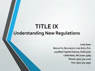 Title IX Regulations: Impact, History, and Examples