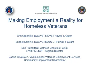 Empowering Homeless Veterans through Collaborative Employment Initiatives