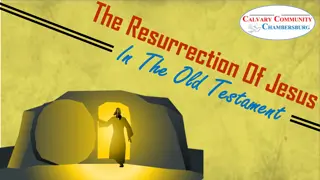 Resurrection of Jesus in the Old Testament: Insights and Connections