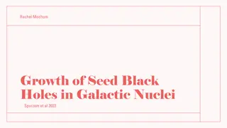 The Growth of Black Holes in Galactic Nuclei