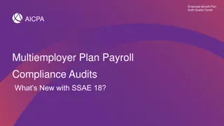 Employee Benefit Plan Audit Quality Center - What's New with SSAE 18?