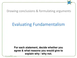 Evaluating Fundamentalism and Religious Belief in the 21st Century