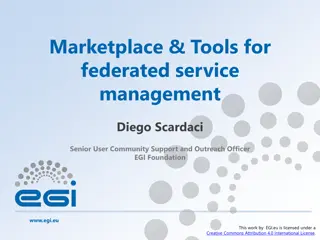 EGI Marketplace: Tools for Federated Service Management Overview