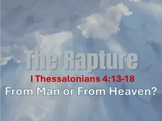 Doctrine of the Pre-Tribulation Rapture Theory and Premillennialism