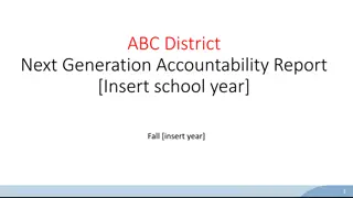 Connecticut Next Generation Accountability System Overview