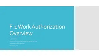 F-1 Work Authorization Guidelines for International Students