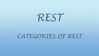 Rest Categories and Importance According to Scripture