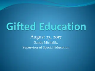 Giftedness in Education