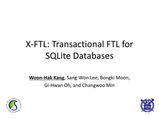 Transactional FTL for SQLite Databases: Improving Performance and Atomicity