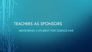 Science Fair Sponsorship and Mentorship Program Overview