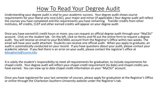 Your Degree Audit for Academic Success