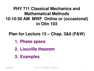 Exploring Phase Space and Liouville Theorem in Classical Mechanics