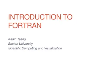 Introduction to Fortran Programming